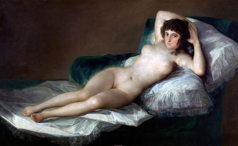 Перед вами «Маха обнаженная» — одна из работ испанца Франсиско Гойя. Как современники художника отреагировали на обнаженное женское тело? Дело было на рубеже XVIII и XIX веков.
